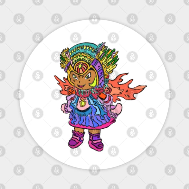 Cute Cyborg Fairy? Magnet by Andrew Hau